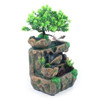 CNCEST MODERN DESKTOP FOUNTAIN WATERFALL HUMIDIFIER WITH LED - GREEN FOREST