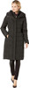 COLE HAAN WOMEN LONG QUILTED PUFFER COAT DOWN JACKET XL DEEP BLACK New