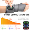 DEMOCE CORDLESS HEATED WRIST BRACE WITH RED LIGHT THERAPY, WRIST MASSAGER - GRAY