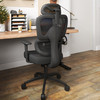KERATEE ERGONOMIC OFFICE CHAIR WITH ADJUSTABLE LUMBAR SUPPORT 8006 - BLACK