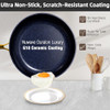 NUWAVE LUX LE 13-PC COOKWARE SET ELEGANT GOLD HANDLE DIAMOND INFUSED 31915CWT