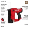 MILWAUKEE ELECTRIC - M12 FUEL 18 GAUGE COMPACT BRAD NAILER (TOOL ONLY) RED
