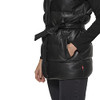 LEVI'S(R) VEGAN LEATHER PUFFER VEST BLACK L New