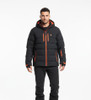 SPYDER MENS RECON SYNTHETIC DOWN JACKET SIZE LARGE - BLK RED New