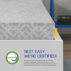 SIMMONS - GEL MEMORY FOAM MATTRESS - 7 INCH, FULL SIZE, FIRM FEEL - GRAY New