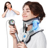 HYBODIES CERVICAL TRACTION DEVICE AIR COLLAR: INFLATABLE NECK STRETCHER - GRAY