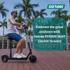 Gotrax Fusion Seat Electric Scooter for Adults, 8.5" Solid Tire Max