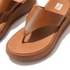 FW4 FitFlop Women's F-Mode Leather Sandal Size 7 LIGHT TAN