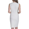 HALSTON WOMEN'S SLEEVELESS OPEN NECKLINE SCUBA DRESS SIZE: WOMEN 4 - CREAM New