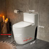 Casta Diva One Piece Toilet Elongated with 17.5" ADA Height Comp Modern Toilets