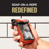 DUKE CANNON TACTICAL SCRUBBER SOAP POUCH U.S. MILITARY-GRADE ORANGE/GRAY