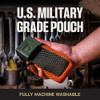 DUKE CANNON TACTICAL SCRUBBER SOAP POUCH U.S. MILITARY-GRADE ORANGE/GRAY