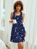 AVIDLOVE SLEEPWEAR TANK NIGHTGOWN CHEMISE MOON PRINT - LARGE