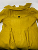 FOREMODE WOMEN SWING DOUBLE BREASTED WOOL PEA COAT,BELT BUCKLE, SIZE XL - YELLOW