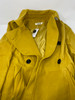 FOREMODE WOMEN SWING DOUBLE BREASTED WOOL PEA COAT,BELT BUCKLE, SIZE XL - YELLOW