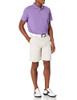 AMAZON ESSENTIALS MEN'S MOISTURE GOLF POLO HEATHER X-LARGE - PURPLE HEATHER New