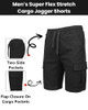 MS SCS-01OL-OLIVE-L NEW状態 メンズ STRETCH PULL ON CARGO SHORTS L 男性用　オリーブ New