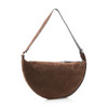ALLSAINTS HALFMOON SUEDE SHLDR FANGO BROWN W337XC ONE SIZE - FANGO BROWN New