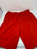 BLU ROCK MEN'S TECH FLEECE JOGGER SWEAT LOUNGE SHORTS - SIZE: L - RED