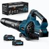 GEVEELIFE LEAF BLOWER CORDLESS 650CFM & 3 SPEED LEVELS LB-8195 - BLUE