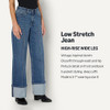AMAZON ESSENTIALS HIGH-RISE WIDE LEG CUFFED JEAN-WOMEN 12-MEDIUM BLUE VINTAGE New