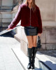 BTFBM Faux Fur Jacket Women Fluffy Winter Cropped Coats Zip Up Fuzzy Jackets
