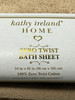 KATHY IRELAND PIECE ZERO TWIST COTTON PLUSH BATH SHEET SET, 2 PIECE SET - BEIGE New