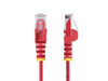 StarTech 1ft Red Slim CAT6 Ethernet Cable, Snagless RJ45, LSZH, 28AWG Pure Bare