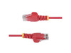 StarTech 1ft Red Slim CAT6 Ethernet Cable, Snagless RJ45, LSZH, 28AWG Pure Bare
