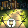 GENERIC SOLAR OUTDOOR LIGHTS, 12 PACK SOLAR PATHWAY LIGHTS WATERPROOF - BLACK