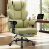 FELIXKING BIG AND TALL OFFICE CHAIR 500LBS - ERGONOMIC DESK CHAIR FOOTREST GREEN