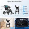 POWET ELECTRIC WHEELCHAIRS 350 LBS 1 BATTERY - BLACK/BLUE/GRAY