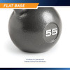 MARCEY HAMMERTONE KETTLE BELLS - 10 TO 55 LBS. HKB WORKOUT WEIGHTS - BLACK