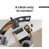 SAMSUNG 49” BUSINESS CURVED ULTRAWIDE DUAL QHD COMPUTER MONITOR LS49C954UANXZA