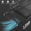 GOYOUTH 2 IN 1 UNDER DESK ELECTRIC TREADMILL EXERCISE MACHINE - BLACK MEDIUM