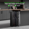NUTRICHEF 24 BOTTLE WINE FRIDGE - DUAL ZONE WINE CHILLER WINE COOLER 捕鱼机