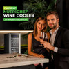 NUTRICHEF 24 BOTTLE WINE FRIDGE - DUAL ZONE WINE CHILLER WINE COOLER 捕鱼机