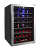 HAMILTON BEACH HBWF4303, 43-BOTTLE WINE COOLER FRIDGE MIRROR FINISH - STAINLESS