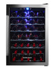 HAMILTON BEACH HBWF4303, 43-BOTTLE WINE COOLER FRIDGE MIRROR FINISH - STAINLESS