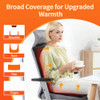 Solisnug Heated Seat Cushion Office Chair Pad 7 Heating Level JRMQL - Black