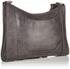 34DB770 FRYE WOMEN'S MELISSA ZIP CROSSBODY BAG, ADJUSTABLE STRAP - CARBON