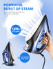 SUNDU S STEAM IRON FOR CLOTHES WITH RAPID HEATING CERAMIC COATED SOLEPLATE