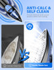 SUNDU S STEAM IRON FOR CLOTHES WITH RAPID HEATING CERAMIC COATED SOLEPLATE