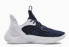 3025631 Under Team Curry 9 Basketball Shoe Unisex White/Navy M5 W6.5