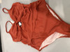 CUPSHE ONE-PIECE SWIMWEAR, SIZE LARGE - RED/ORANGE New
