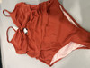 CUPSHE ONE-PIECE SWIMWEAR, SIZE LARGE - RED/ORANGE New