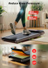 LIYLOU WALKING PAD TREADMILL, PORTABLE, 2.5 HP, 15" X 35.4" RUNNING - BLACK
