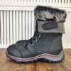 PAJAR CANADA ALICE WATERPROOF LINED SNOW BOOTS - SIZE: WOMEN 7-7.5 - BLACK/GRAY