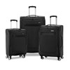 SAMSONITE ASCELLA 3.0 SOFTIDE EXPANDABLE LUGGAGE SPINNER 3-PIECE SET - BLACK New