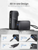 JOYFAR PORTABLE CHARGER WITH BUILT-IN USB-C CABLE & PLUG 10,000MAH 22.5W - BLACK New